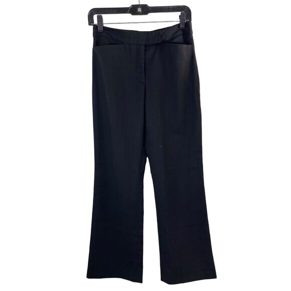 BCBG MAX AZRIA Black Pinstripe Dress Pants - Picture 1 of 6